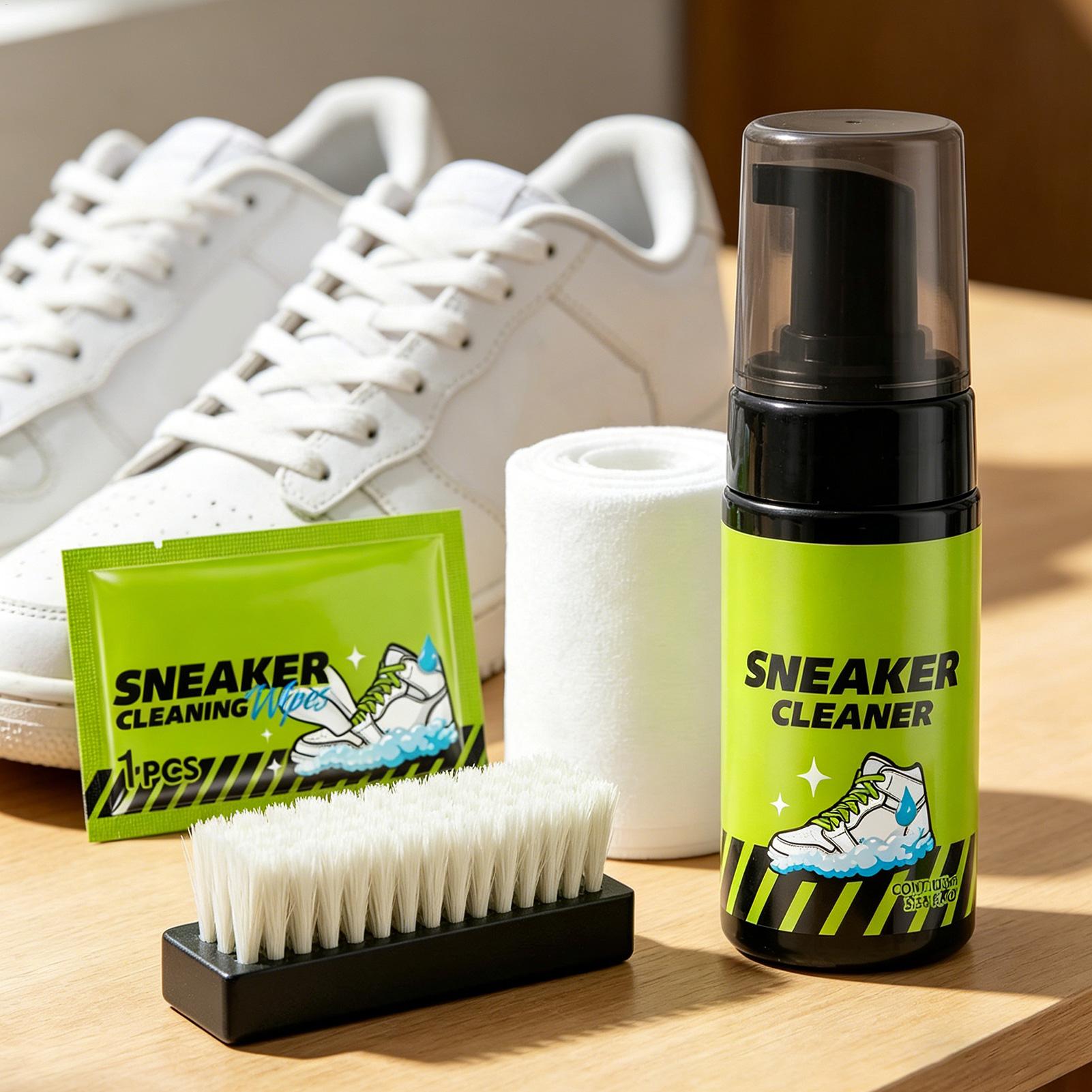 Sneaker Care White - Sneaker-Reiniger, 4 Stück, 100 ml Schaum,