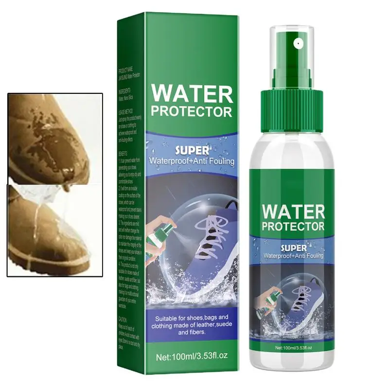 Waterproof Spray Shoe - Schuh-Wasserschutzspray Regen- und Fleckenschutzspray 100ml Lederstiefel-Schutzflüssigkeit