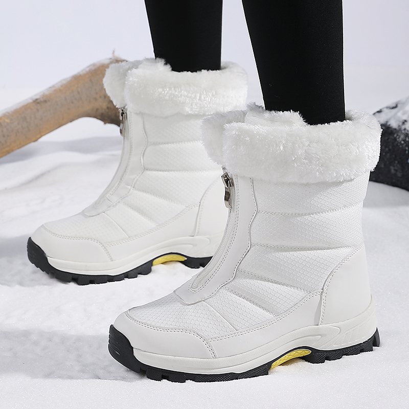 Sneaker Zone - Winter Damen Schneestiefel Hohe Wasserdichte Knöchelstiefel