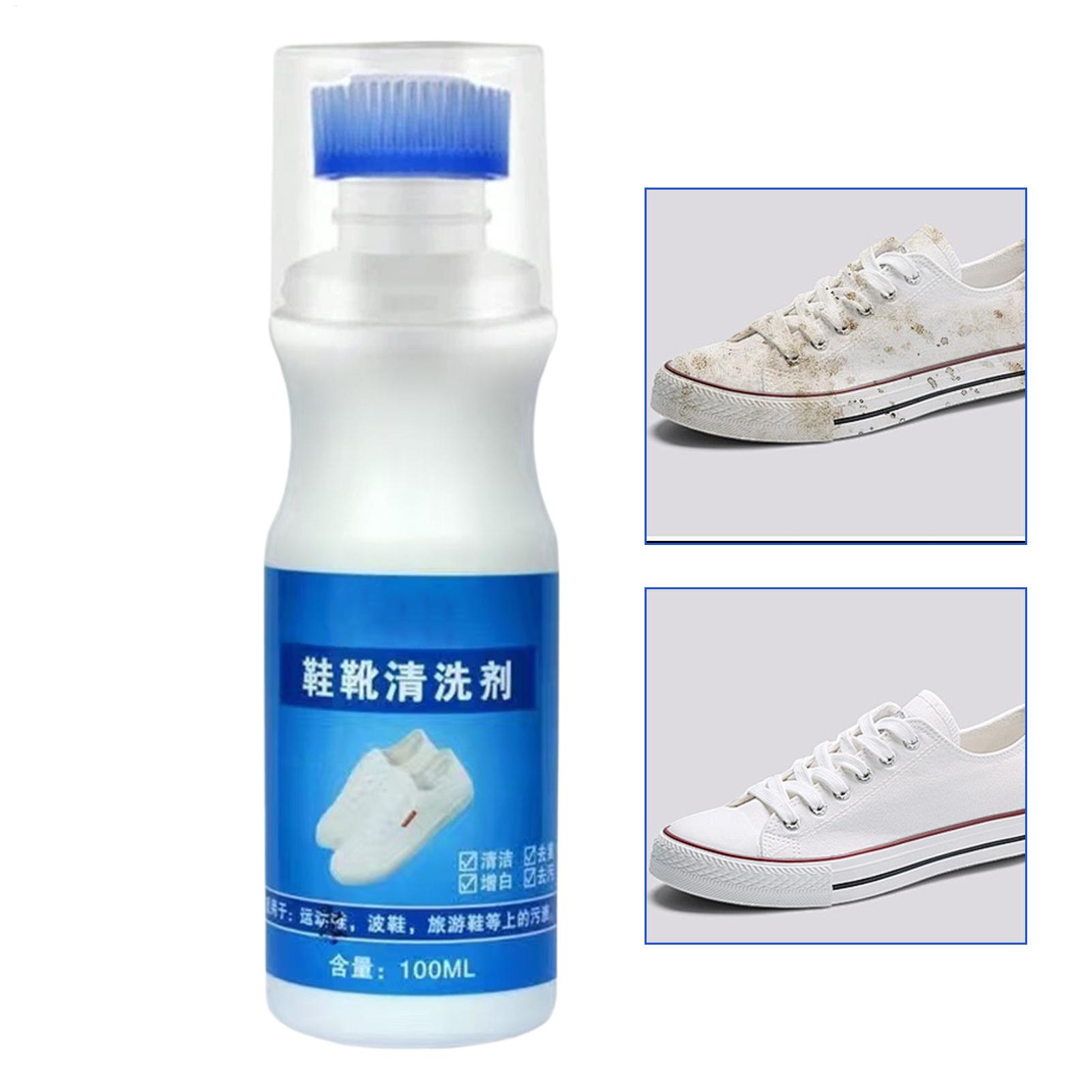 Sneaker Care Cleaning Kit - No-Wash Schaum-Schuhreiniger, 100 ml, weißer Schuhfleckenentferner,