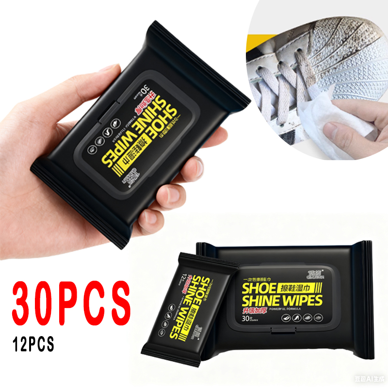 Sneaker Care White - 12Pcs/30Pcs Einweg Schuhe Saubere Tücher Tragbare