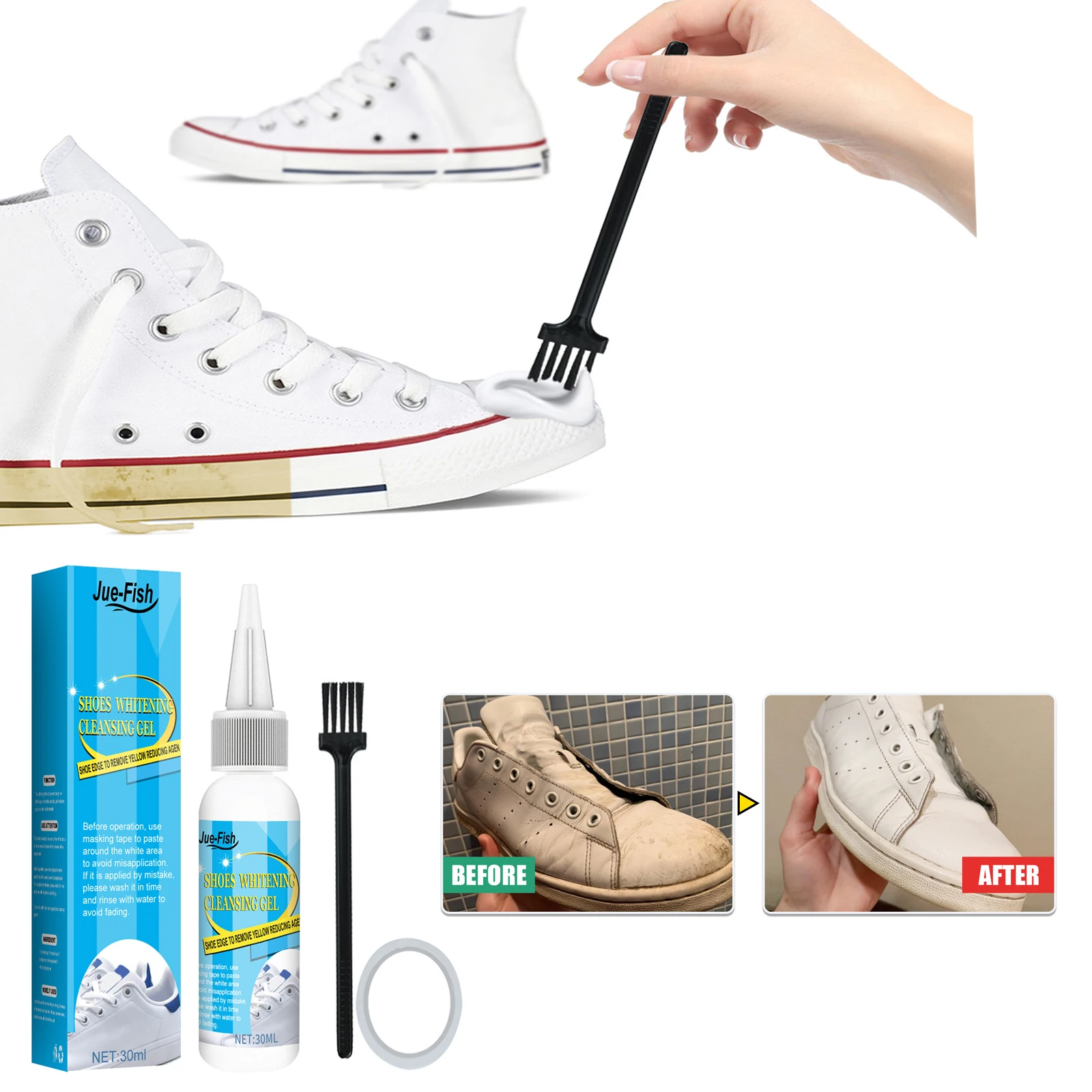 Weiße Schuhe Reinigung Gel Fle – Sneaker Care Cleaning Kit Bewertung und Preis